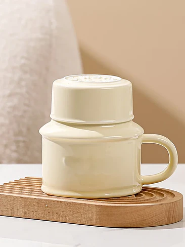 🍶 ¡TAZÓN MUG DE CERÁMICA PREMIUM PREMIUM CON TAPA / BOTELLA WATER 420ML! 🌸✨ 7