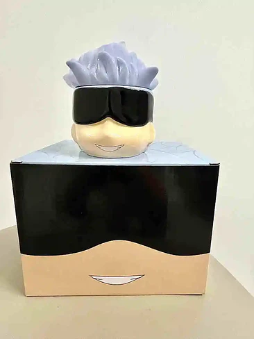 👁️ ¡TAZONES MUG DE CERÁMICA PREMIUM JUJUTSU KAISEN - EDICIÓN COLECCIONABLE GOJO SATORU Y SUGURU GETO / KENJAKU! 💥🔮 7