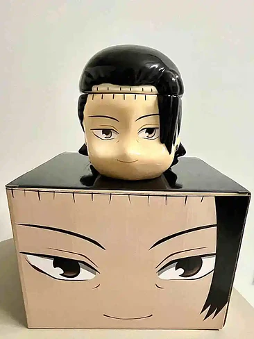 👁️ ¡TAZONES MUG DE CERÁMICA PREMIUM JUJUTSU KAISEN - EDICIÓN COLECCIONABLE GOJO SATORU Y SUGURU GETO / KENJAKU! 💥🔮 8