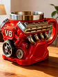 ☕ ¡TAZÓN PREMIUM CON DISEÑO DE MOTOR V8 METÁLICO! 🏎️🔥 - Miniatura 3