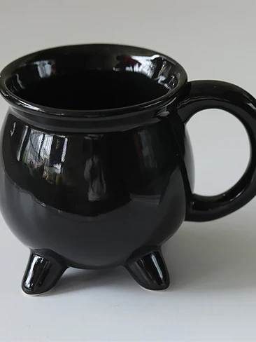 🔮 ¡TAZÓN MÁGICO CALDERO DE BRUJA WITCHES BREW! 🖤✨ 5