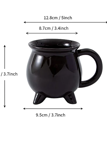 🔮 ¡TAZÓN MÁGICO CALDERO DE BRUJA WITCHES BREW! 🖤✨ 6