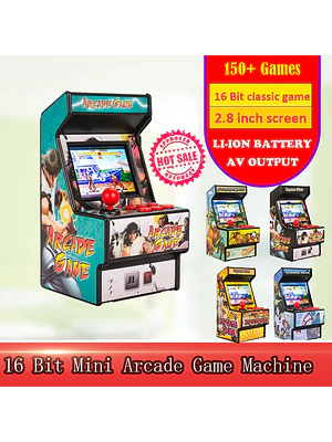 🕹️ ¡MINI MÁQUINA ARCADE PORTÁTIL RETRO DE 16 BITS! 👾✨
