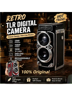 📸 ¡CÁMARA DIGITAL RETRO TLR CHUZHAO 100% ORIGINAL! 🎞️✨