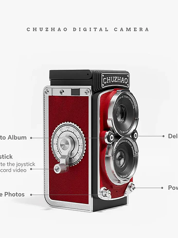 📸 ¡CÁMARA DIGITAL RETRO TLR CHUZHAO 100% ORIGINAL! 🎞️✨ 6