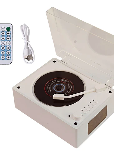💿 ¡REPRODUCTOR DE CD RETRO LIGHT LUXURY PREMIUM! ✨🎶 8