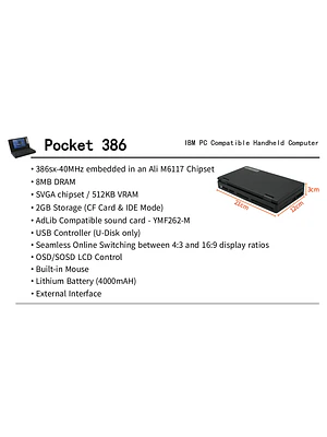🕹️ ¡MINI COMPUTADORA PORTÁTIL RETRO POCKET X86 SERIES CYBERPUNK! 💻✨