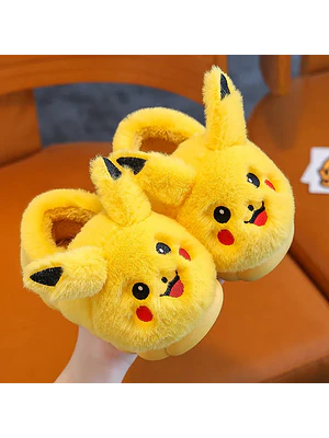 🐾 ¡PISADAS LLENAS DE MAGIA! PANTUFLAS DE PELUCHE ULTRA SUAVES DE PIKACHU Y CINNAMOROLL 🐾