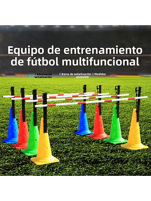  EQUIPO DE ENTRENAMIENTO CANINO  MULTIFUNCIONAL  SET DE CONOS Y BARRAS DE AGILIDAD AJUSTABLES 🏃‍♂️⚡