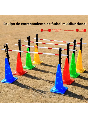  EQUIPO DE ENTRENAMIENTO CANINO  MULTIFUNCIONAL  SET DE CONOS Y BARRAS DE AGILIDAD AJUSTABLES 🏃‍♂️⚡