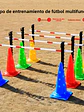  EQUIPO DE ENTRENAMIENTO CANINO  MULTIFUNCIONAL  SET DE CONOS Y BARRAS DE AGILIDAD AJUSTABLES 🏃‍♂️⚡ - Miniatura 2