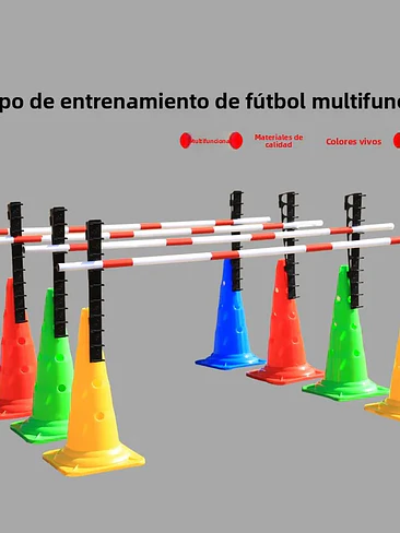  EQUIPO DE ENTRENAMIENTO CANINO  MULTIFUNCIONAL  SET DE CONOS Y BARRAS DE AGILIDAD AJUSTABLES 🏃‍♂️⚡ 4
