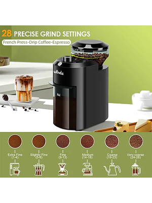 ☕ ¡MUELE COMO UN BARISTA! MOLINILLO DE CAFÉ ELÉCTRICO DE MUELAS DE PRECISIÓN WANCLE ☕