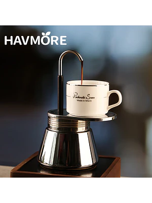 ☕ ¡ELEGANCIA ITALIANA EN TU MESA! CAFETERA MOKA DE EXTRACCIÓN DIRECTA PREMIUM HAVMÖRE ☕