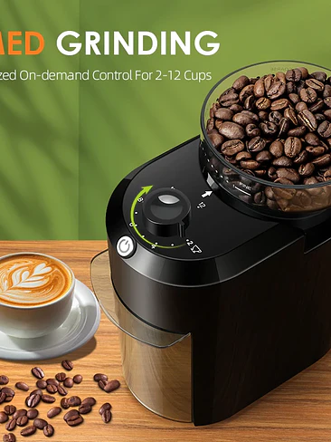 ☕ ¡MUELE COMO UN BARISTA! MOLINILLO DE CAFÉ ELÉCTRICO DE MUELAS DE PRECISIÓN WANCLE ☕ 4
