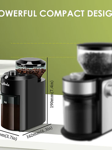☕ ¡MUELE COMO UN BARISTA! MOLINILLO DE CAFÉ ELÉCTRICO DE MUELAS DE PRECISIÓN WANCLE ☕ 6
