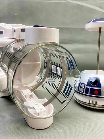 🌌 ¡QUE LA FUERZA TE ACOMPAÑE CADA MAÑANA! CAFETERA PRENSA FRANCESA EDICIÓN EXCLUSIVA R2-D2 (STAR WARS) 🌌 5
