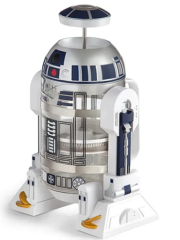 🌌 ¡QUE LA FUERZA TE ACOMPAÑE CADA MAÑANA! CAFETERA PRENSA FRANCESA EDICIÓN EXCLUSIVA R2-D2 (STAR WARS) 🌌 7