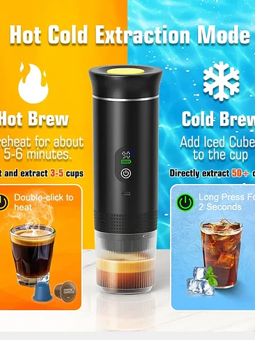 ☕🔥 CAFETERA ESPRESSO PORTÁTIL 3 EN 1 — CAFÉ PERFECTO DONDE QUIERAS 🔥☕ 6