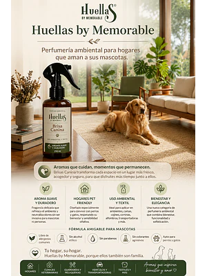 🌿🐾 Perfume Ambiental “Brisas Canina” – Huellas Pet+Family