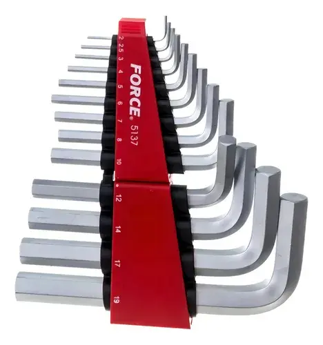 Juego De Llaves Allen 2.0-19mm. 13 Piezas (5137), Force 1