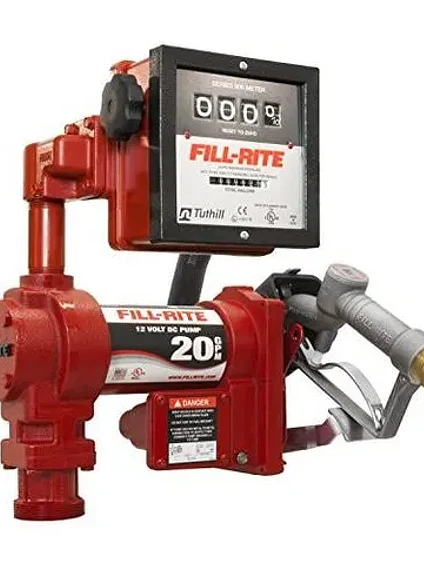 Bomba de Transferencia con Medidor Fill-Rite 12V (Modelo FR4211GL) — 20 GPM / 75 LPM 1