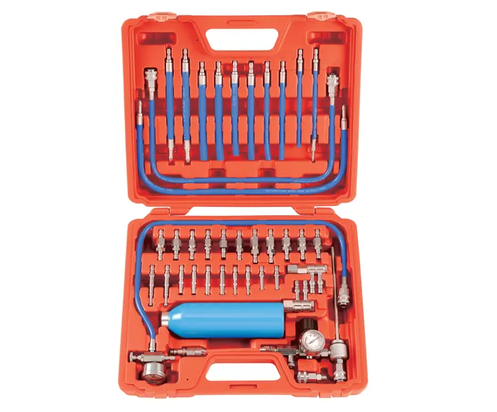 🧰 JUEGO PROFESIONAL PROBADOR DE PRESIÓN Y LIMPIADOR DE INYECTORES MULTIMARCA (SISTEMA DIRECTO AL RIEL) - CÓDIGO DE FABRICANTE: 940G1 1