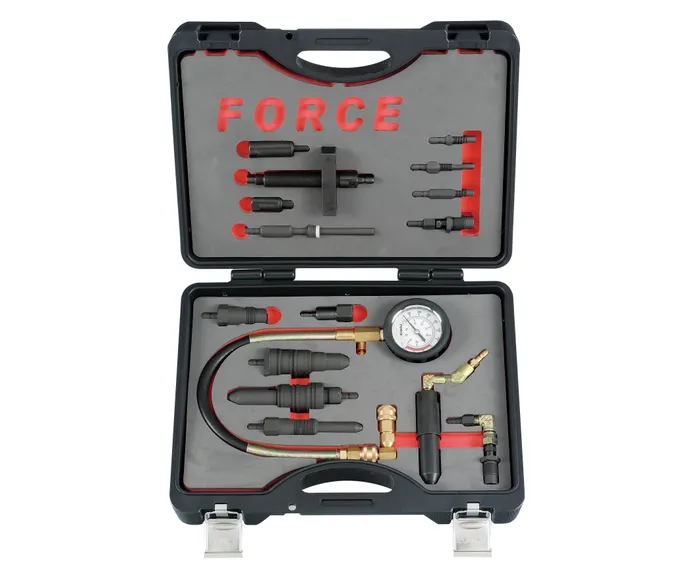 🧰 JUEGO COMPRESÍMETRO Y MEDIDOR DE PRESIÓN PARA MOTORES DIÉSEL MULTIMARCA CON JUEGO DE ADAPTADORES Y MANÓMETRO DE ALTA PRESIÓN - CÓDIGO DE FABRICANTE: 916G2 1