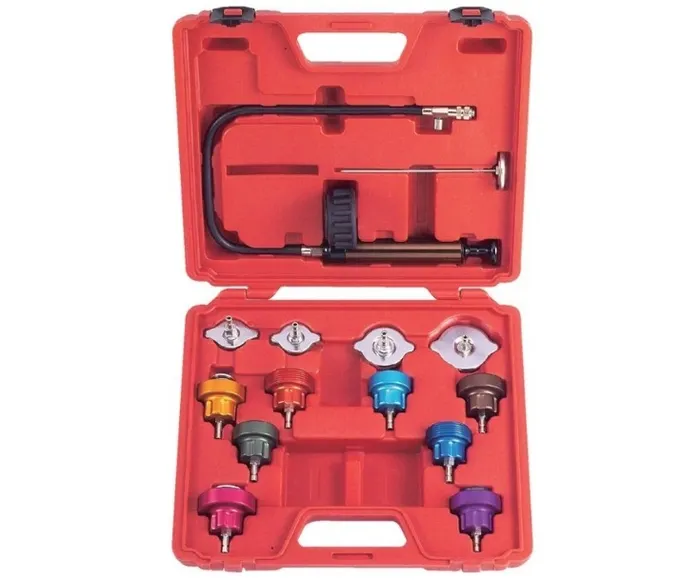 🧰 KIT UNIVERSAL DE PRUEBA DE PRESURIZACIÓN Y DETECCIÓN DE FUGA EN RADIADORES Y SISTEMAS DE ENFRIAMIENTO (914G1) 1