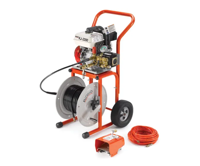 ⚙️ DESTAPADOR DE DESAGÜES POR CHORRO DE AGUA KJ-2200 RIDGID (Cód. Fabricante: 63882) ⚙️ 1