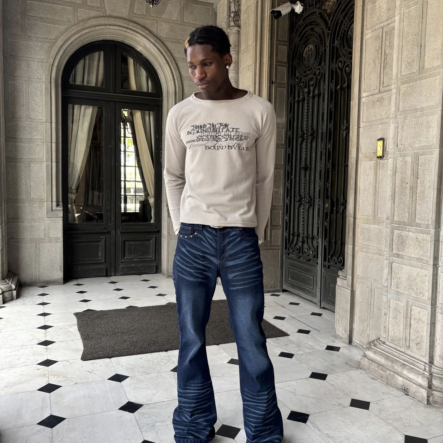 LONG SLEEVE B.B.F ( BEIGE )  2