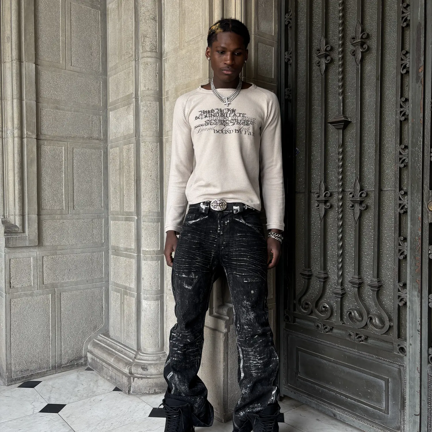 LONG SLEEVE B.B.F ( BEIGE )  3