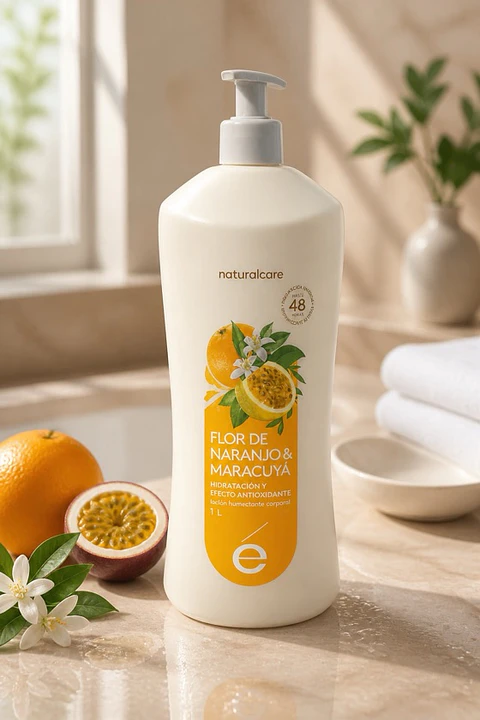 Crema flor de naranjo y maracuyá 1L
