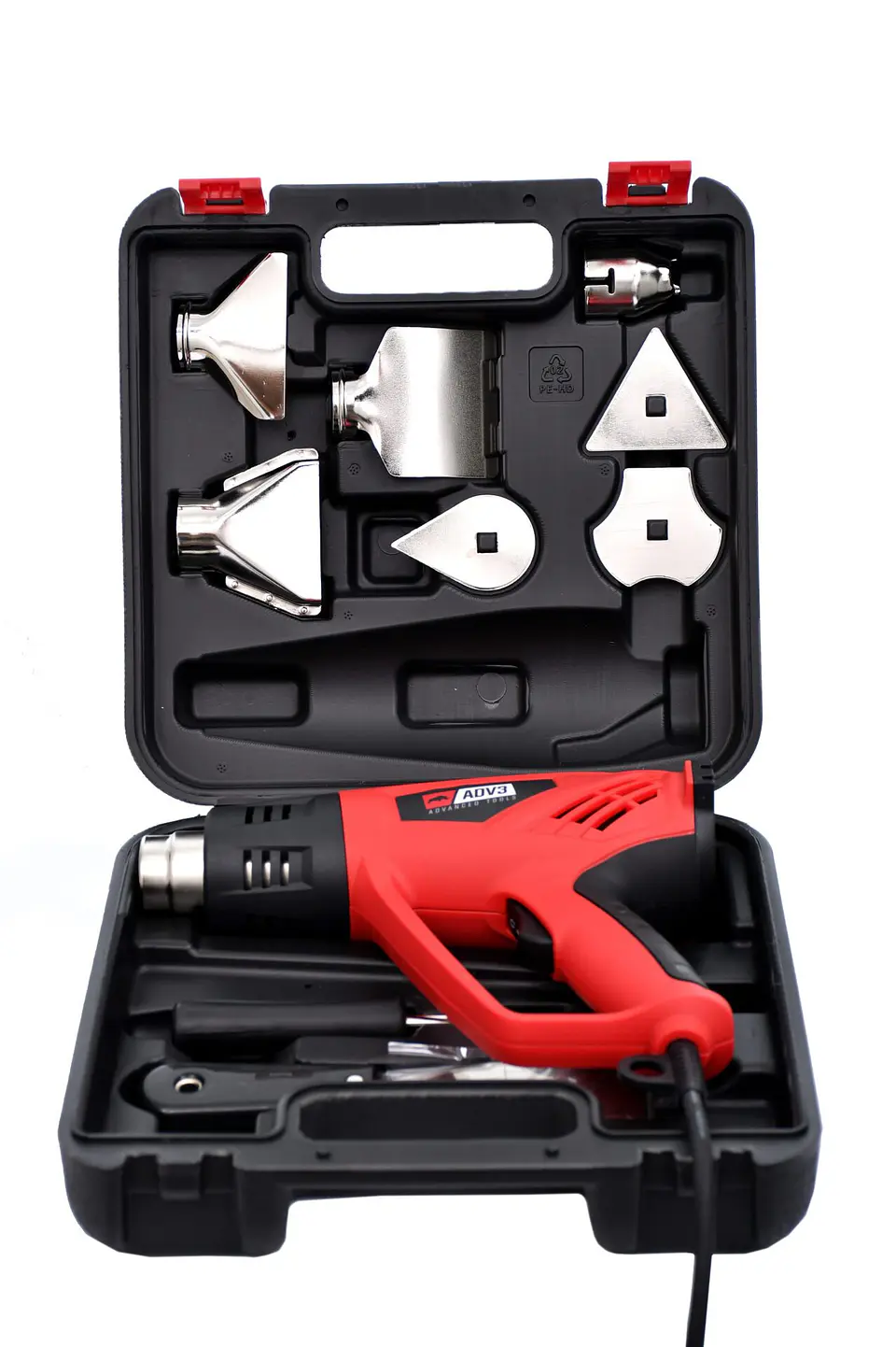 PISTOLA DE CALOR DE 2000 W CON ACCESORIOS 1