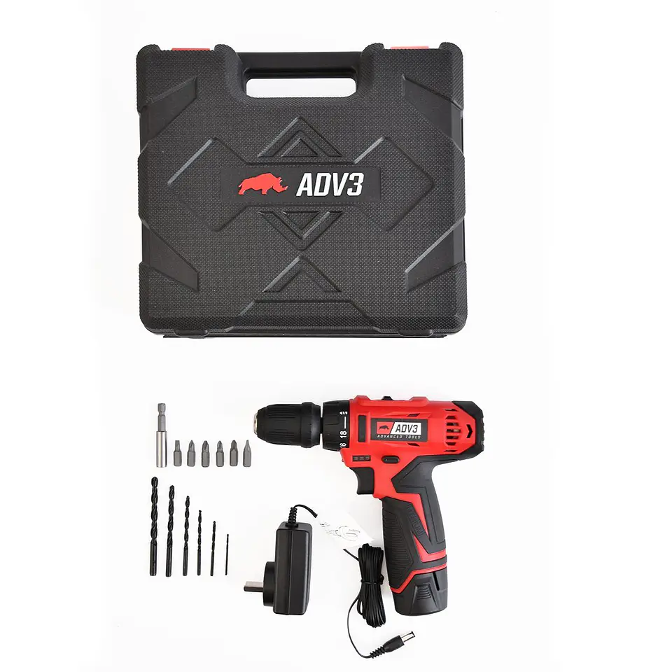 TALADRO ATORNILLADOR 12V CON ACCESORIOS 3