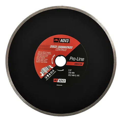 DISCO DIAMANTADO CONTINUO ADV3 230mm