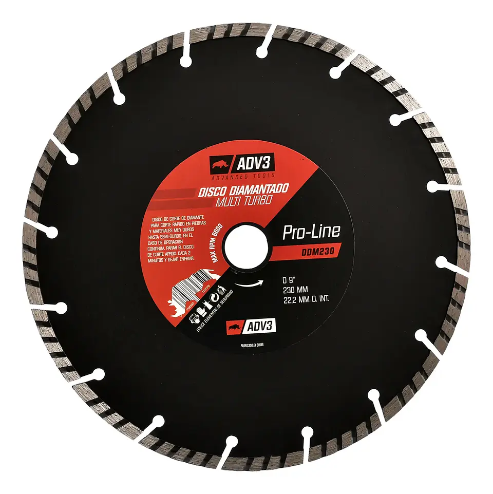 DISCO DIAMANTADO MULTI-TURBO 230mm ADV3 1