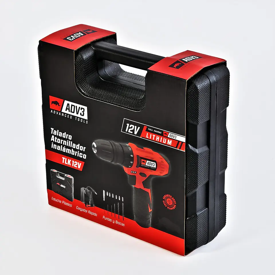TALADRO ATORNILLADOR 12V CON ACCESORIOS 5