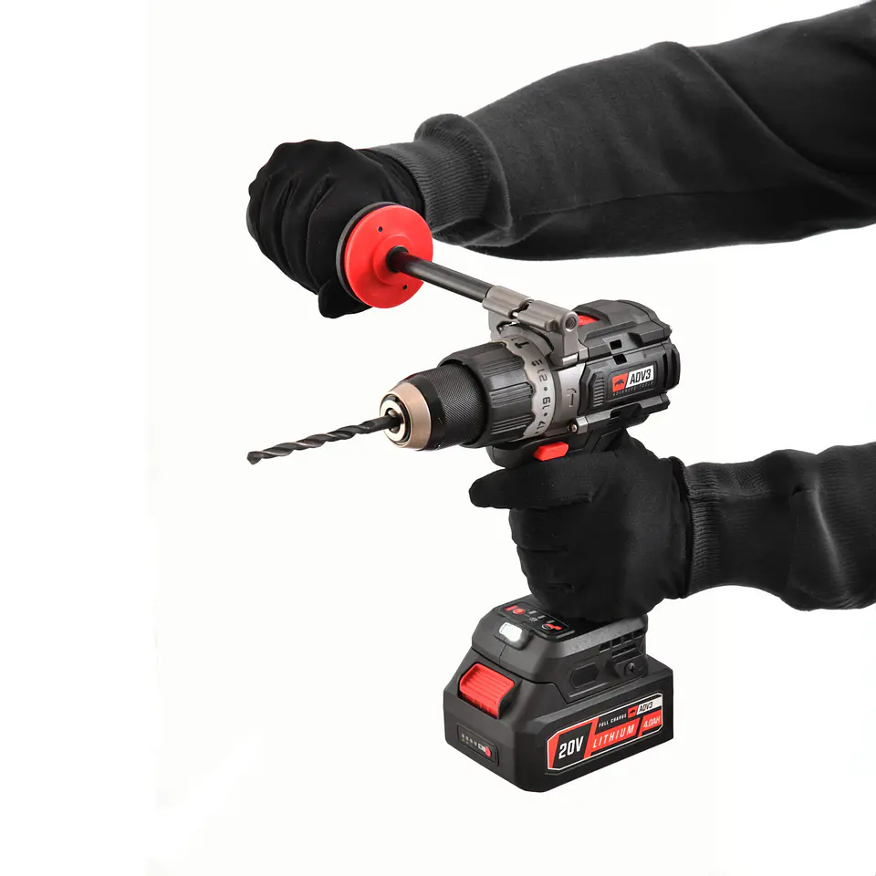 TALADRO DE IMPACTO 20 V CON MOTOR BRUSHLESS CON 2 BATERÍAS 6