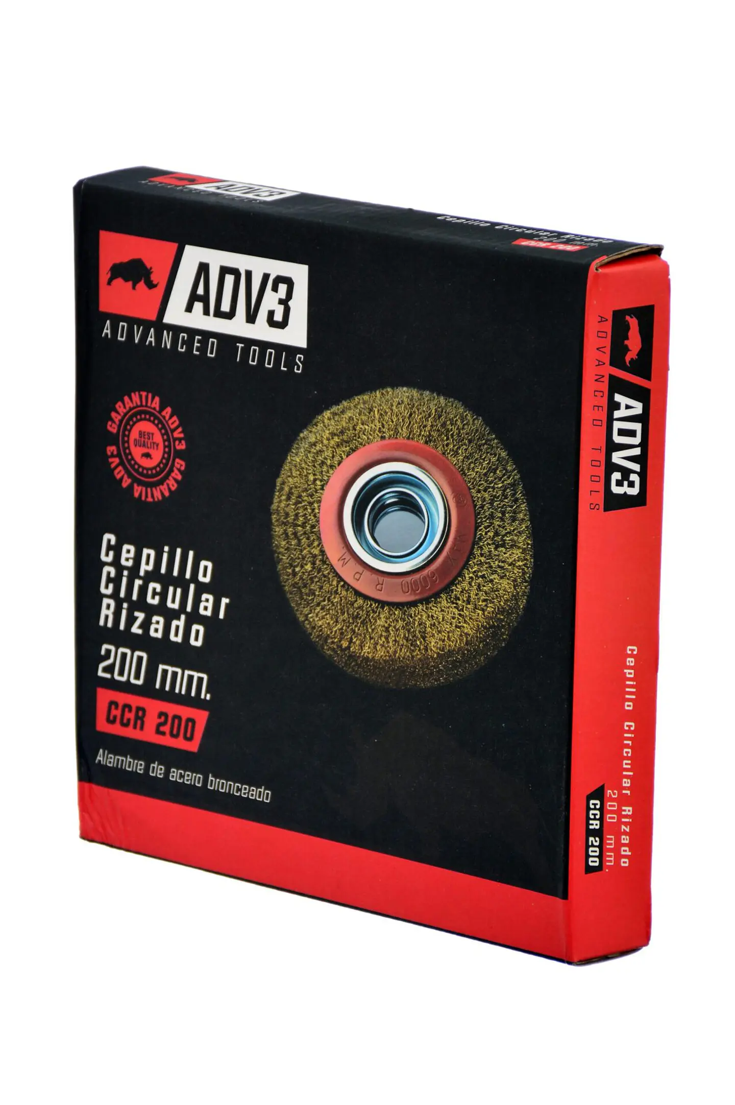 CEPILLO CIRCULAR RIZADO DE 200 MM 3