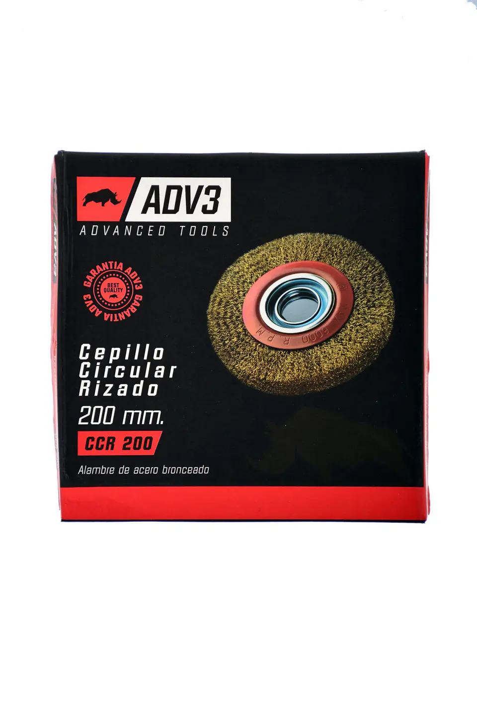 CEPILLO CIRCULAR RIZADO DE 200 MM 4