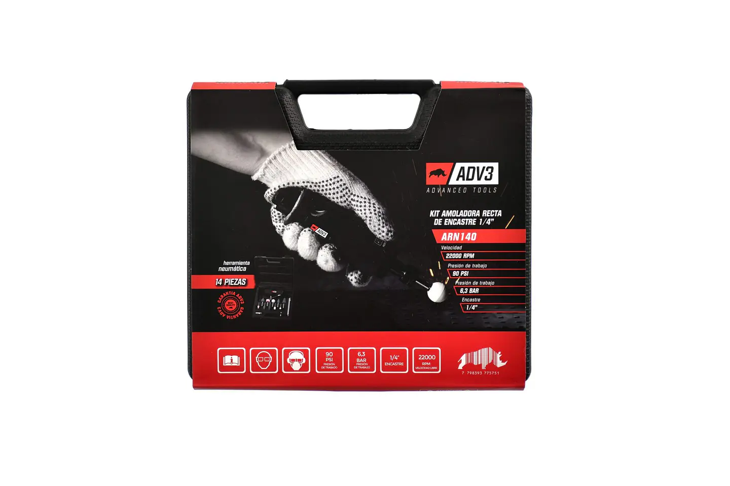 KIT DE AMOLADORA RECTA CON ACCESORIOS 2