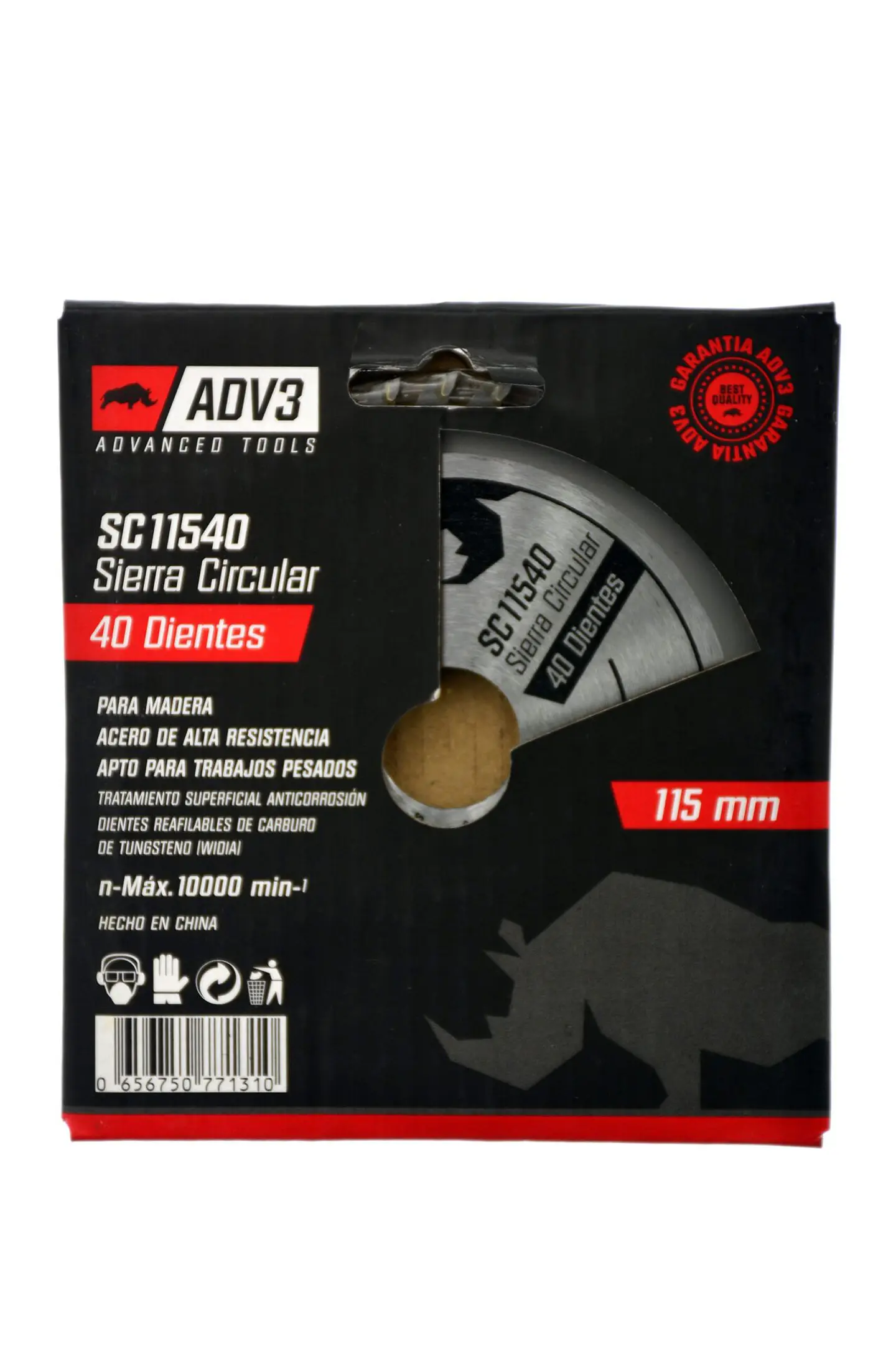 DISCO DE SIERRA CIRCULAR DE 115 MM 40 DIENTES 2