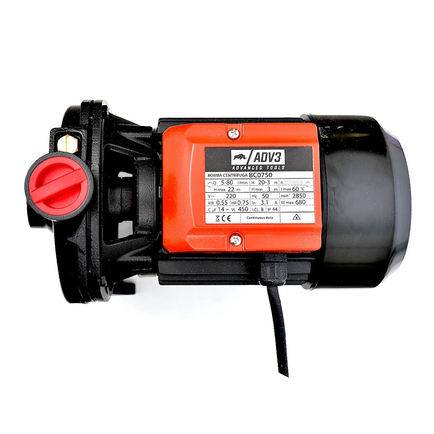 Bomba Centrifuga 0,75 Hp 550W 3