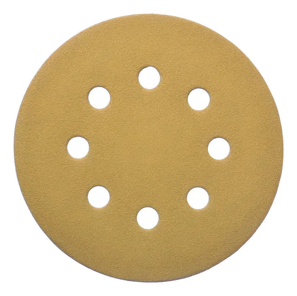 Disco Lija Velcro X5 Grano 120 para Lijadora Roto Orbital 125mm 1
