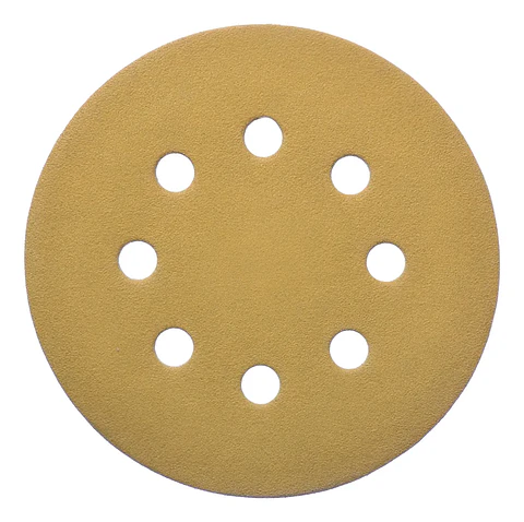 Disco Lija Velcro X5 Grano 100 para Lijadora Roto Orbital 125mm