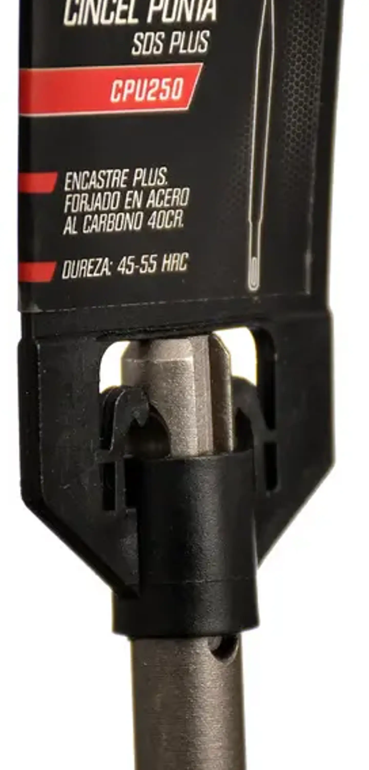 Cincel Punta Redonda SDS Plus 14mm 25cm Acero al Carbono 1