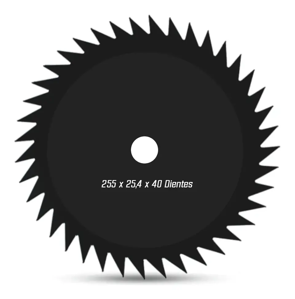 Cuchilla Metálica 40 Dientes 255 Mm Motoguadañas 1