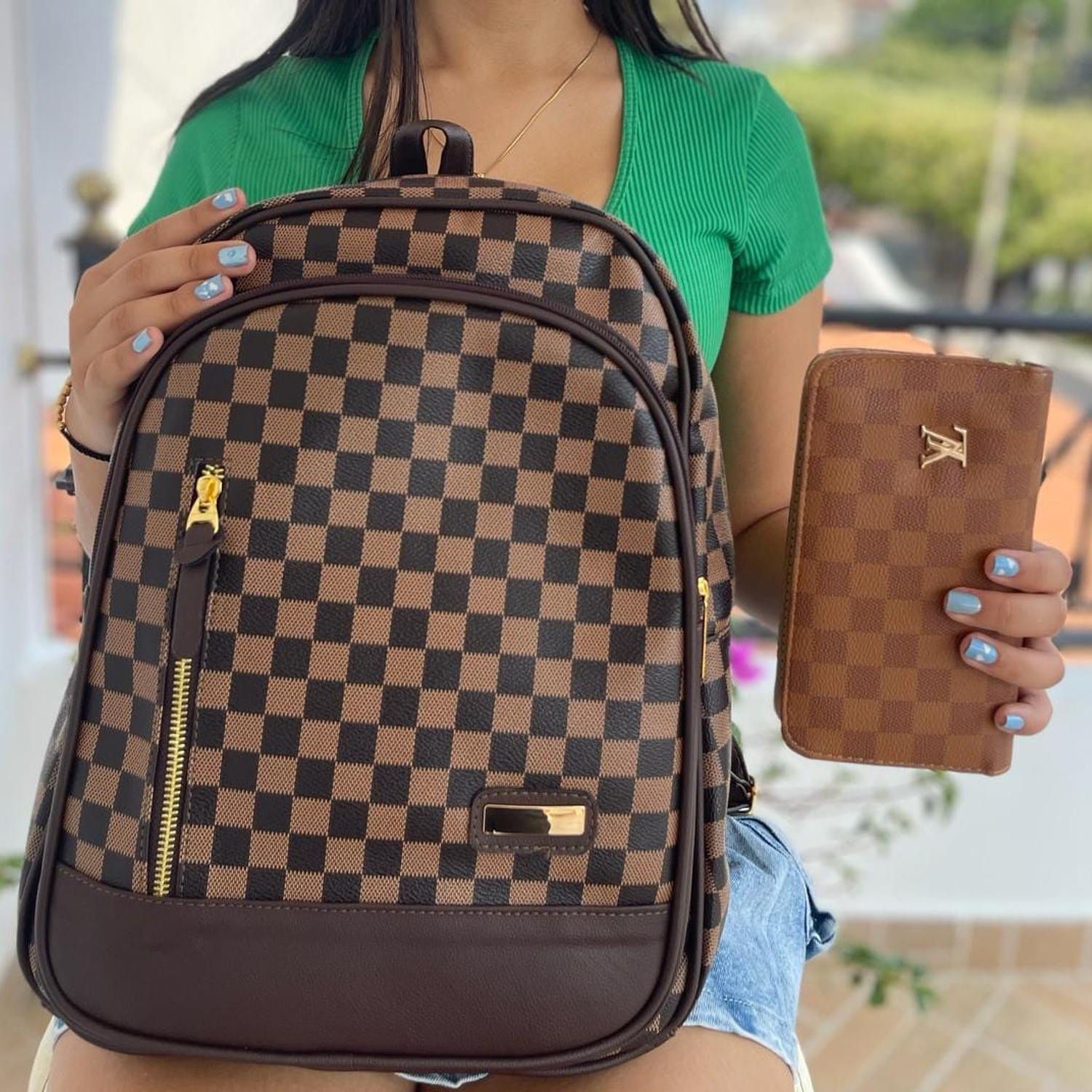 Bolso Morral y Monedero LV 2