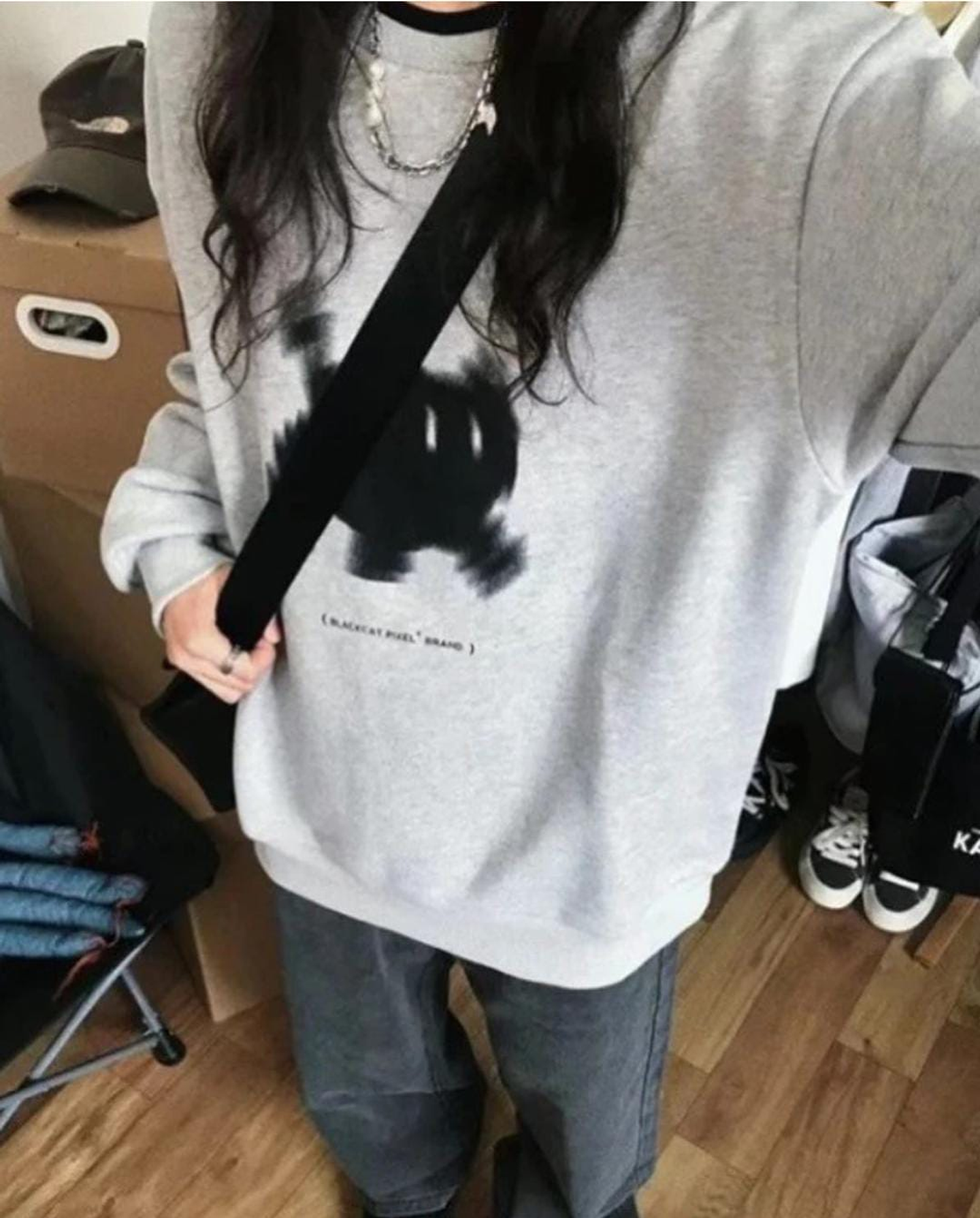 Polerón Black Pixel Cat 1